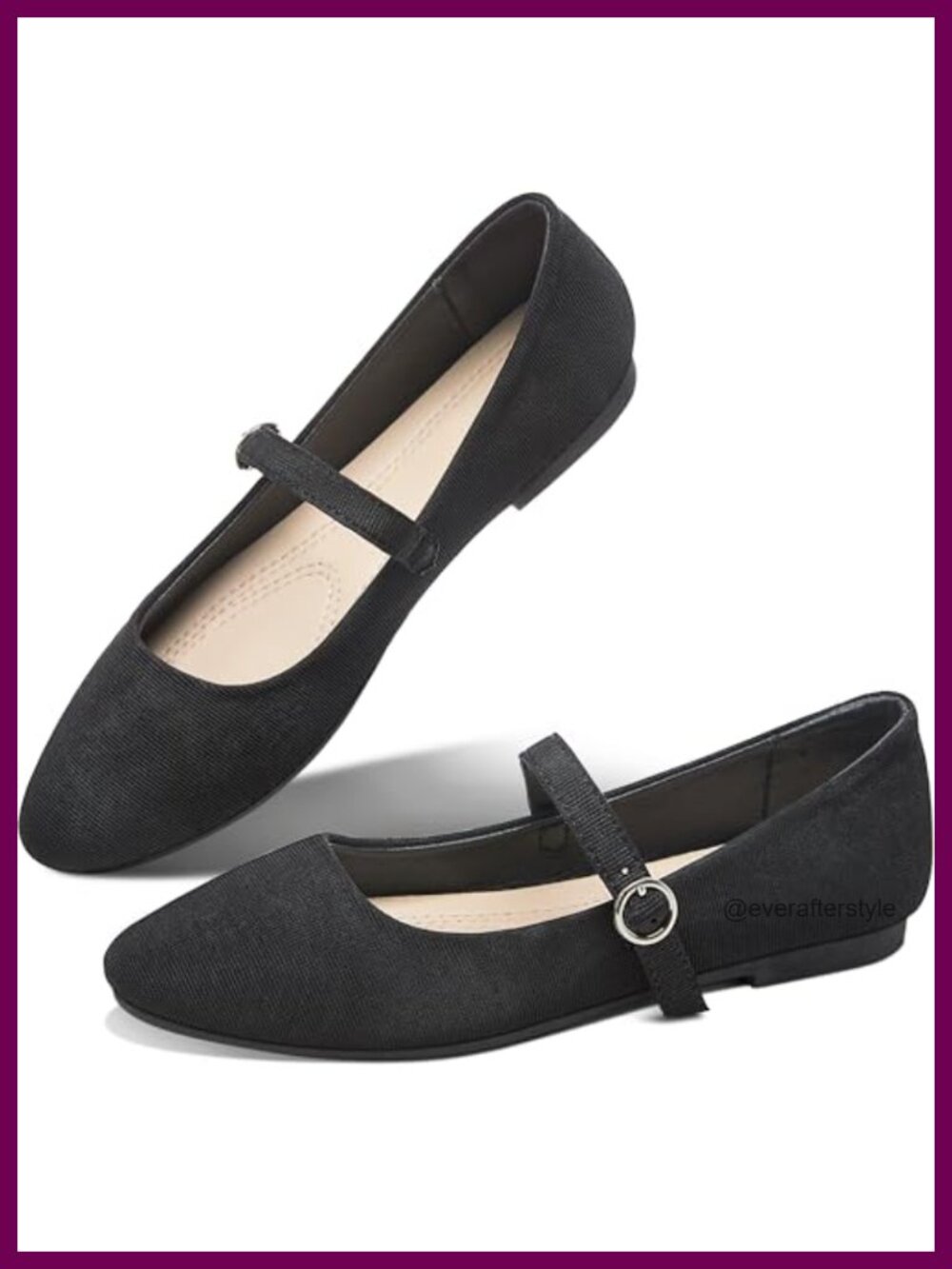 Mary Jane Flats Round Toe Ballet Flats Women Dressy Fabric Business Comfortable